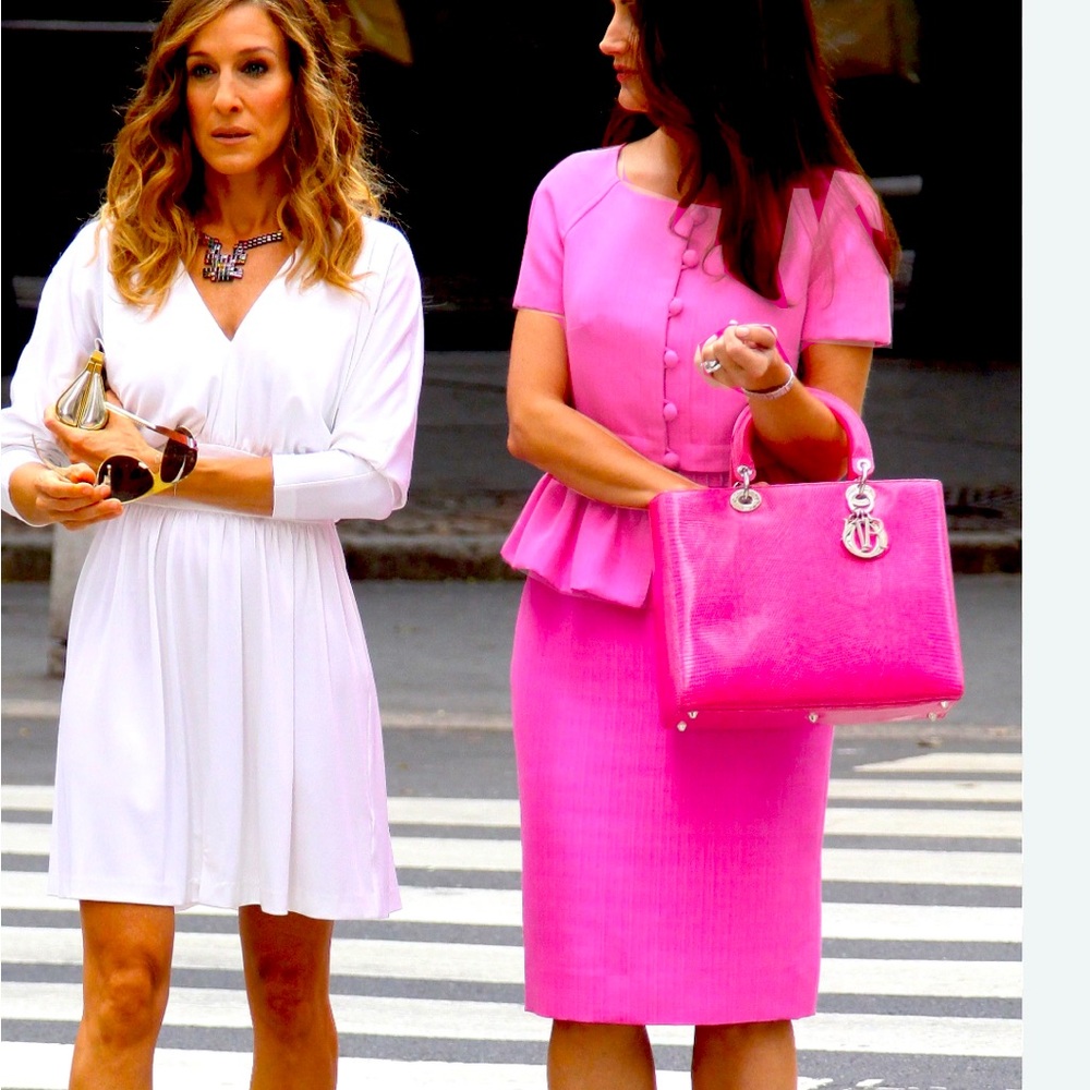 Halston Pink Designer Dress